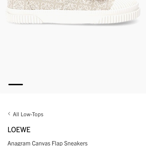 Loewe Anagram Canvas Flap Sneakers - Picture 4 of 12